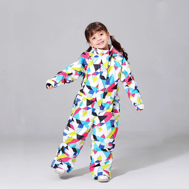 

New Winter -30 Kids Piece Ski Suit Children Brands Waterproof Warm Girls Snow Jacket Skiing And Snowboarding Jacket Child