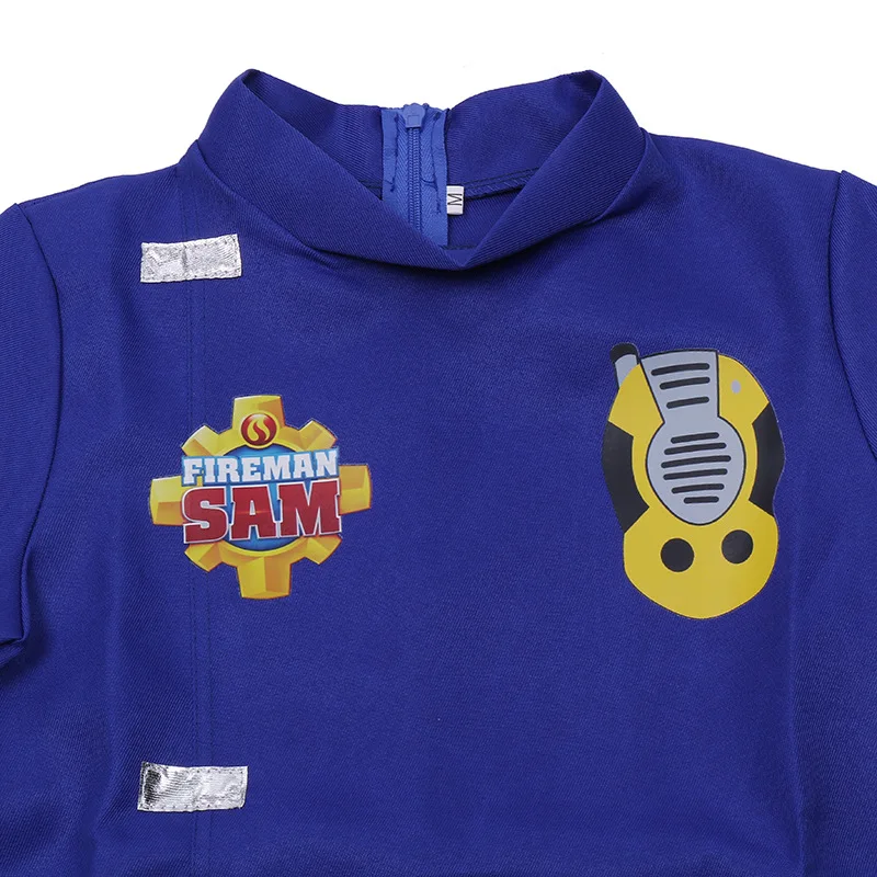 Малый спасательный Детский костюм Fireman Sam для представлений косплея костюмы на