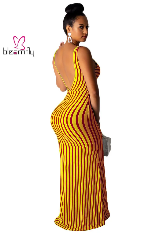 Новинка женское летнее платье в полоску с принтом v образным вырезом открытой