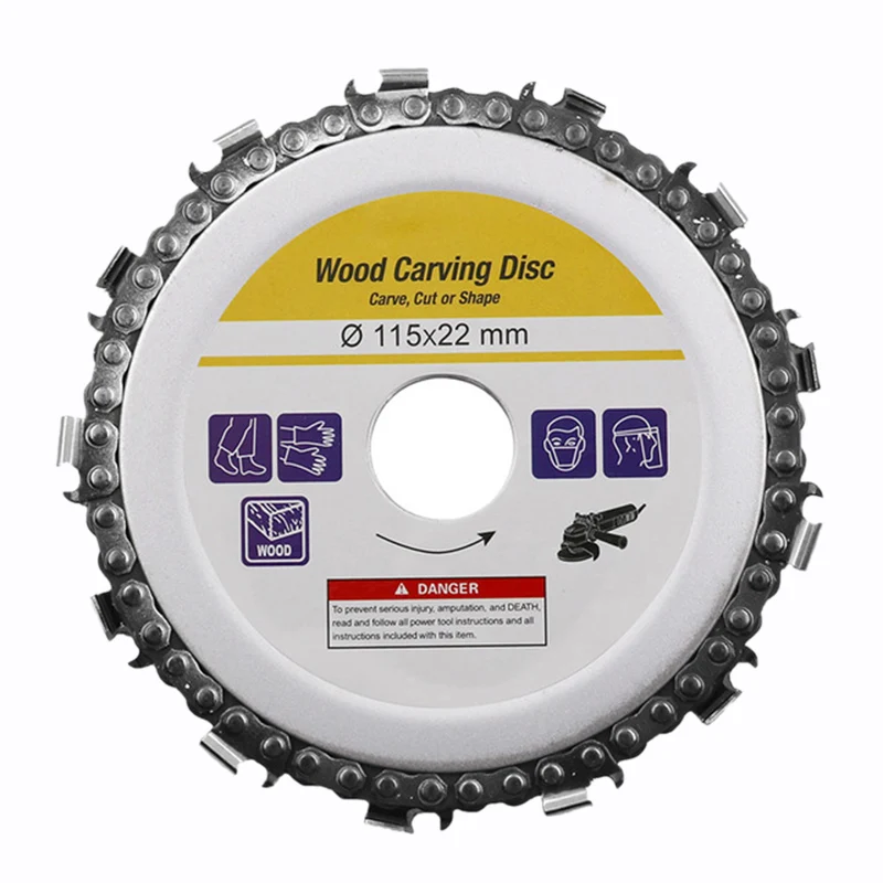 Диск для циркулярной пилы 4 5 дюйма желтый цепи бензопилы диск резьбы по дереву