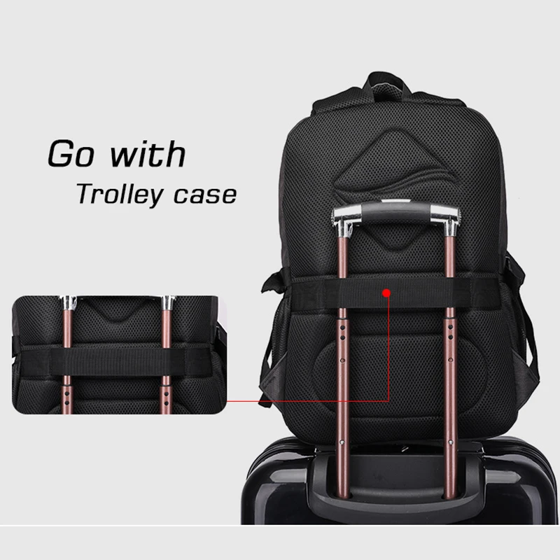 Сумка через плечо с внешним USB-портом для зарядки Водонепроницаемый Школьный