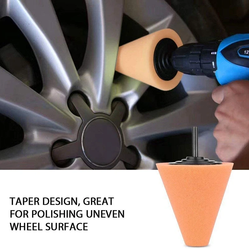 

1 Set Polishing Pads Sponge Buffing Pads Waxing Pads with Drill Adapter & 1 Set Carburetorb Kit