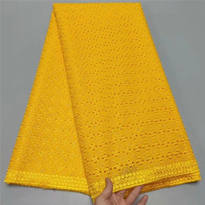 

Wholesale Lace Fabric Cotton Swiss Voile Lace Fabric High Quality African Nigerian Dry lace 2021