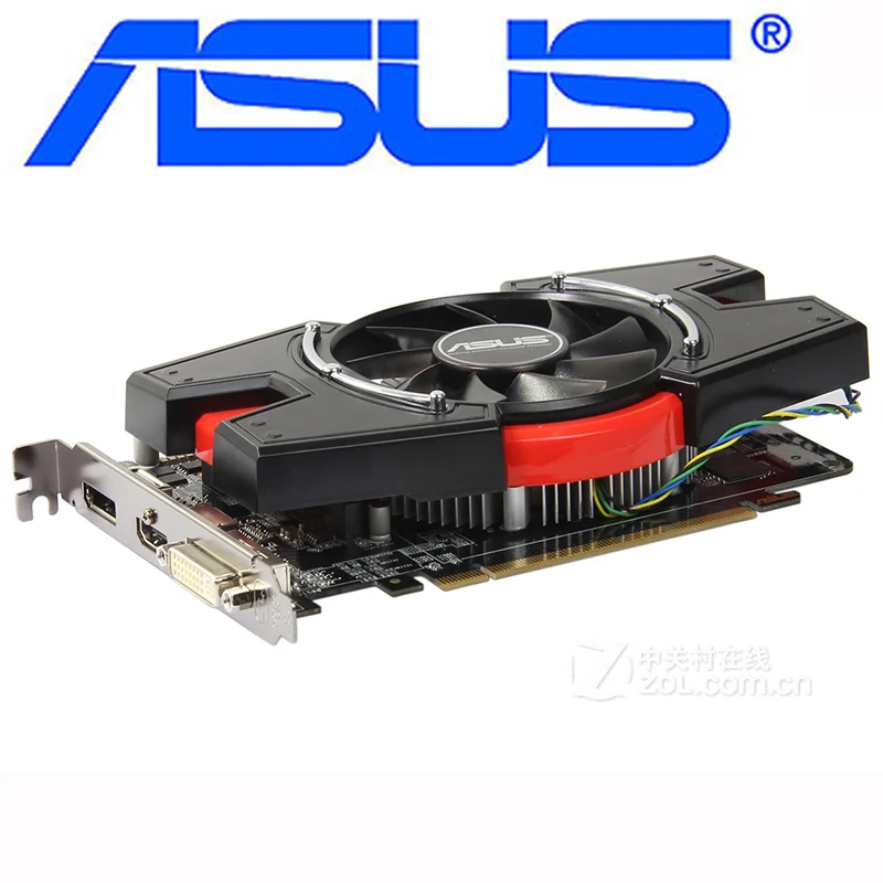 Видеокарта ASUS HD7750 1 Гб 128-битная GDDR5 видеокарта HD 7750 ГБ для AMD Radeon DVI HDM DisplayPort HD7750-1GD5