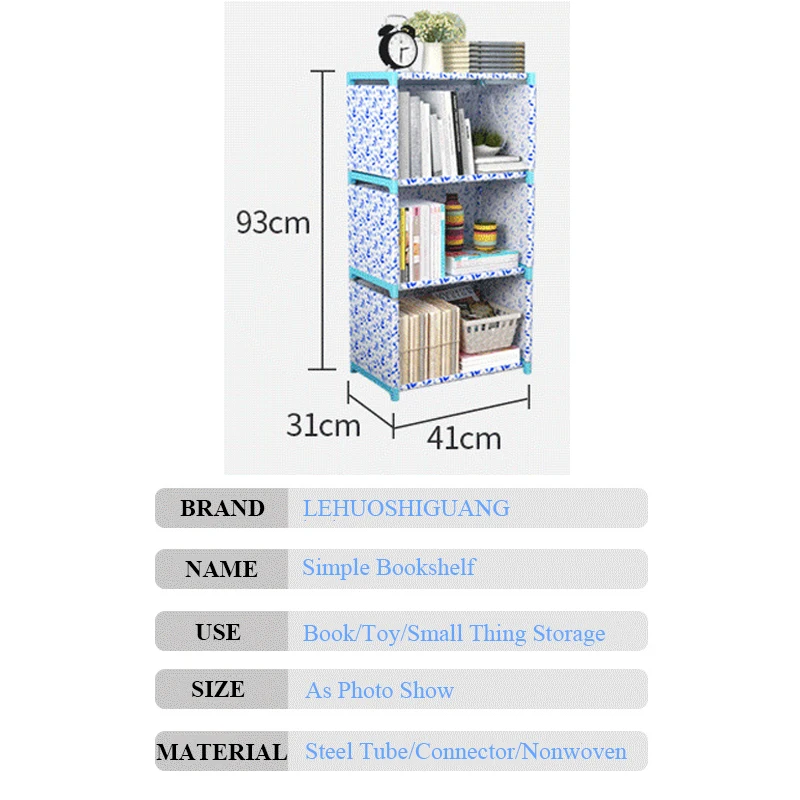Multilayer Simple Assembled Bookshelf Corner Closet Sundries Book Storage Organizer Easy Moving Shelf Bookcase Kids Home Decor | Мебель