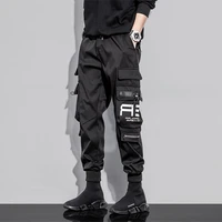 houzhou cargo pants man summer fashion streetwear hip hop black trousers male harajuku pockets techwear cargo pants men hippie