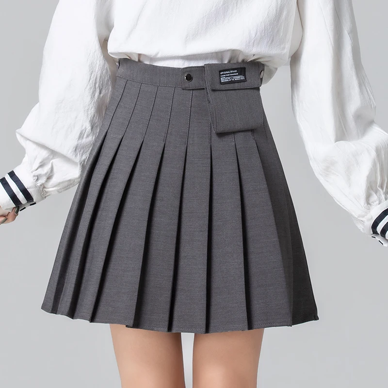 

Женская плиссированная мини-юбка с завышенной талией, 2 цвета