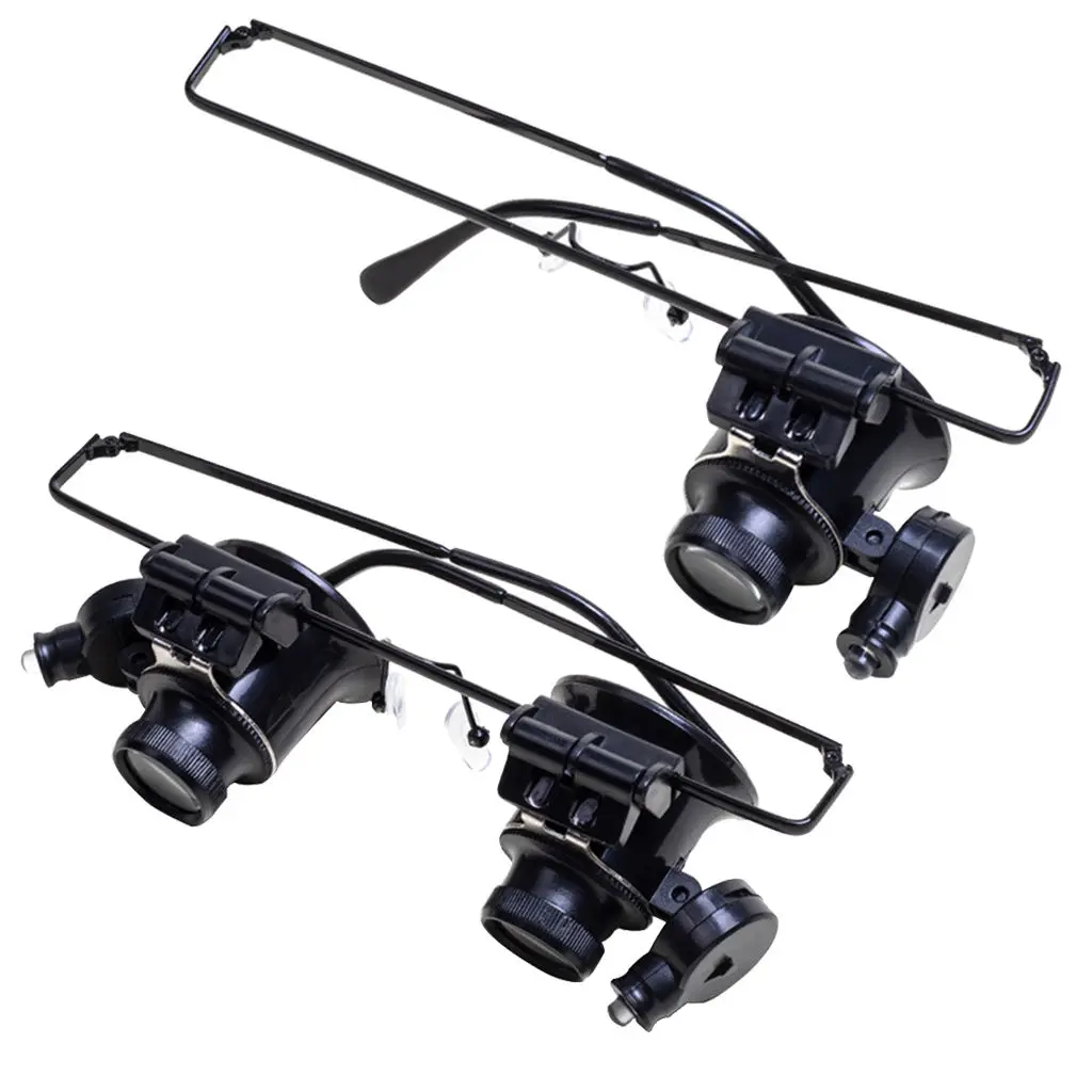 

Увеличительная светодиодный ная Лупа «свободные руки», очки, многофункциональный монокуляр/