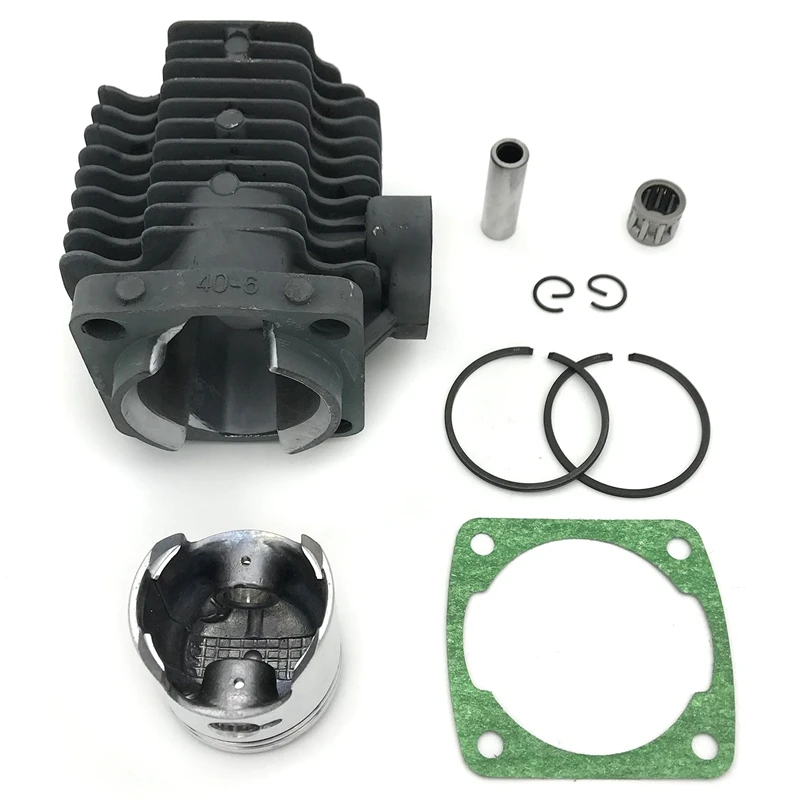 47CC (40-6) Engine Cylinder Head with Piston Pin Full Kit for 2 Stroke Mini Dirt Bike ATV Quad Pocket |