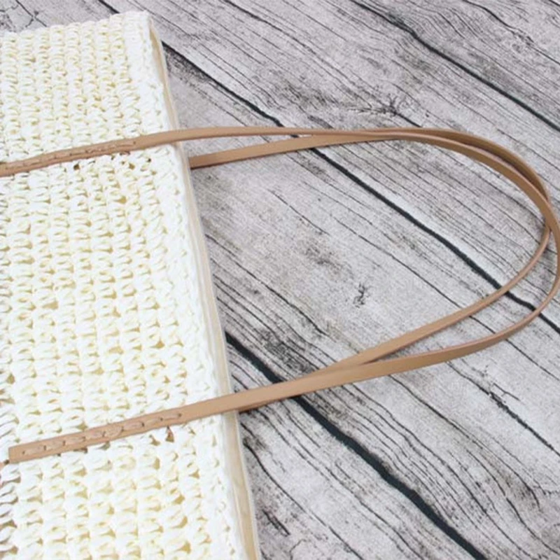 

2021 Europe And United States Fashion Shoulder Bag Handbags Collision Color Striped Female Straw Bag Handbag Beach Bag Female
