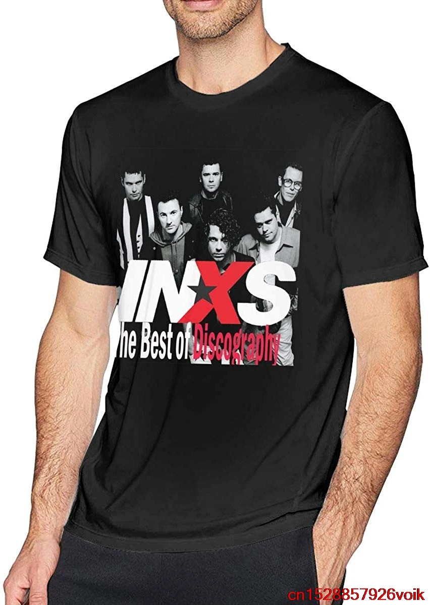 FGHFG INXS Мужская Черная Рубашка Унисекс wo футболка| |