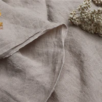 flax grey fabrics high quality natural 100 pure linen fabric for sewing cloth dresses robe summer thin diy handmade designer