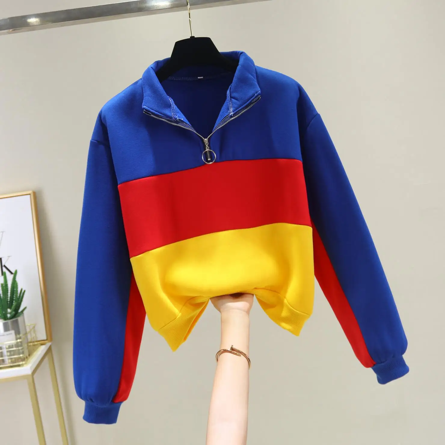 Женская уличная одежда Harajuku Женская толстовка с длинными рукавами Короткая Толстовка милый спортивный костюм пальто повседневная