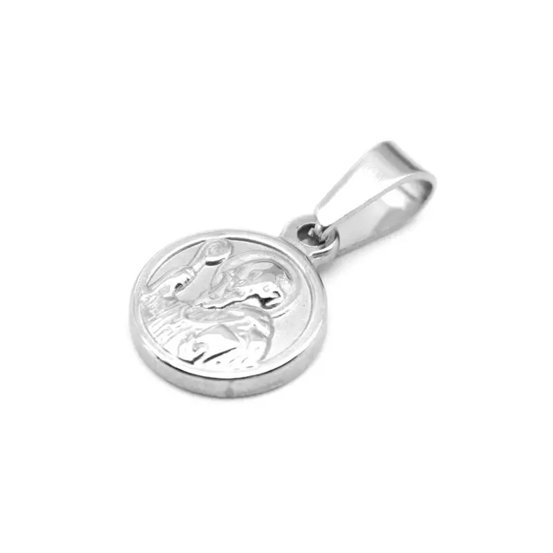 Подвески из нержавеющей стали круглые и золотые подвески с изображением Иисуса