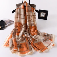koi leaping new summer woman fashion scarves carriage printing long scarf scarves headscarf hot popular mature girl gift