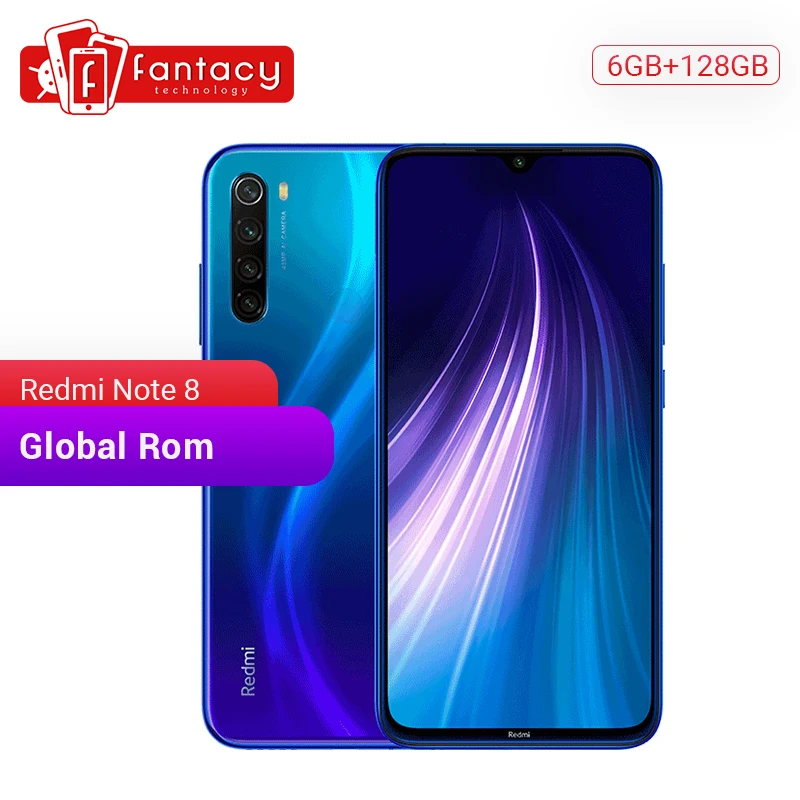 Глобальная версия Redmi Note 8 4GB 64GB 48MP Quad Camera смартфон четыре ядра 6 3 &quotFHD Экран 4000 мА/ч