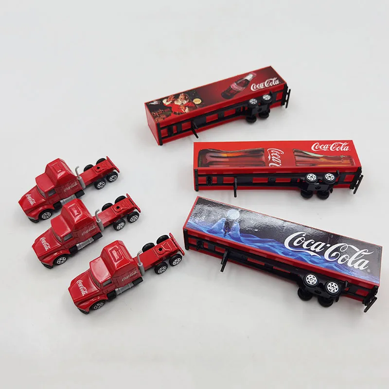 Литый под давлением в масштабе 1/87 красный грузовик транспортная модель