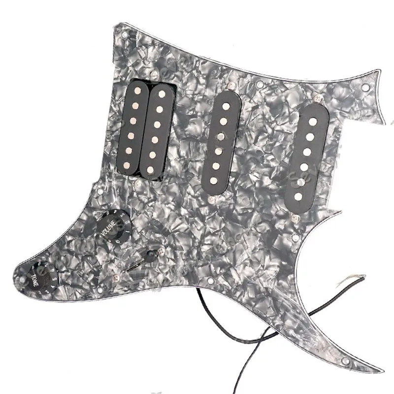 Набор черный жемчуг Электрогитары накладку загружено в сборе 1 Объем тон 5 способ