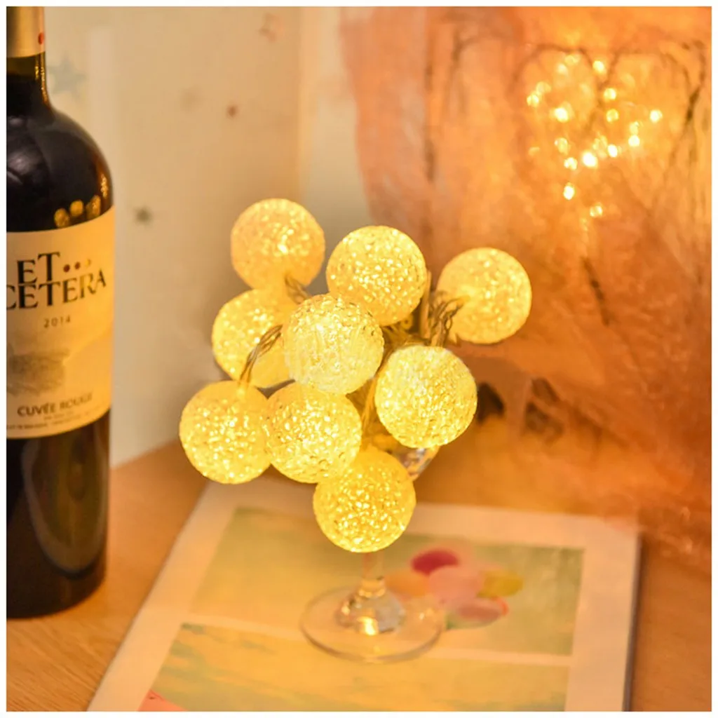 Светодиодный светильник гирлянда с шариком s 1 5 метров 10 светодиодный