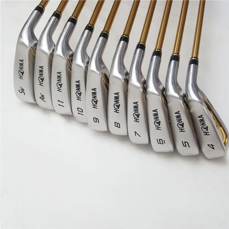HONMA S-05 гольф-клуб, Четырехзвездочный графитовый Железный набор, 4-11. Aw. sw (10 шт.)