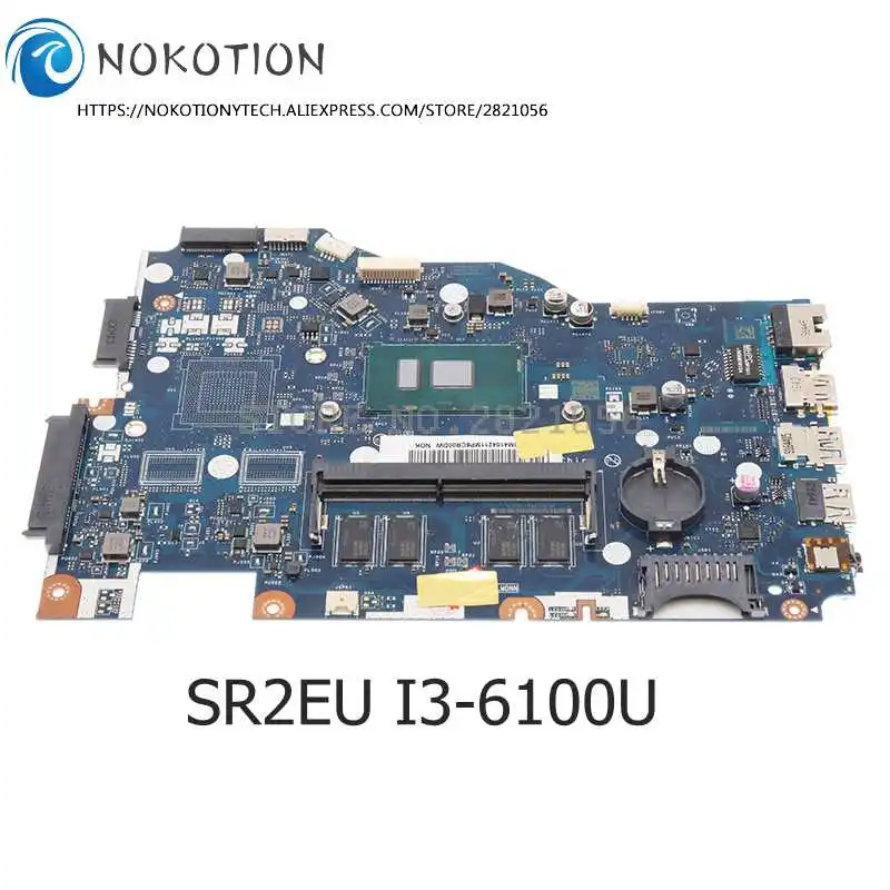 NOKOTION для Lenovo IdeaPad 110-14isk Материнская плата ноутбука BIWP4 P5 LA-D562P 5B20M41042 SR2EU I3-6100U