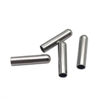 4pcsset 3 12 7mm bullet metal aglets silver shoe lace tips replacement head for shoestrings clothes accessories