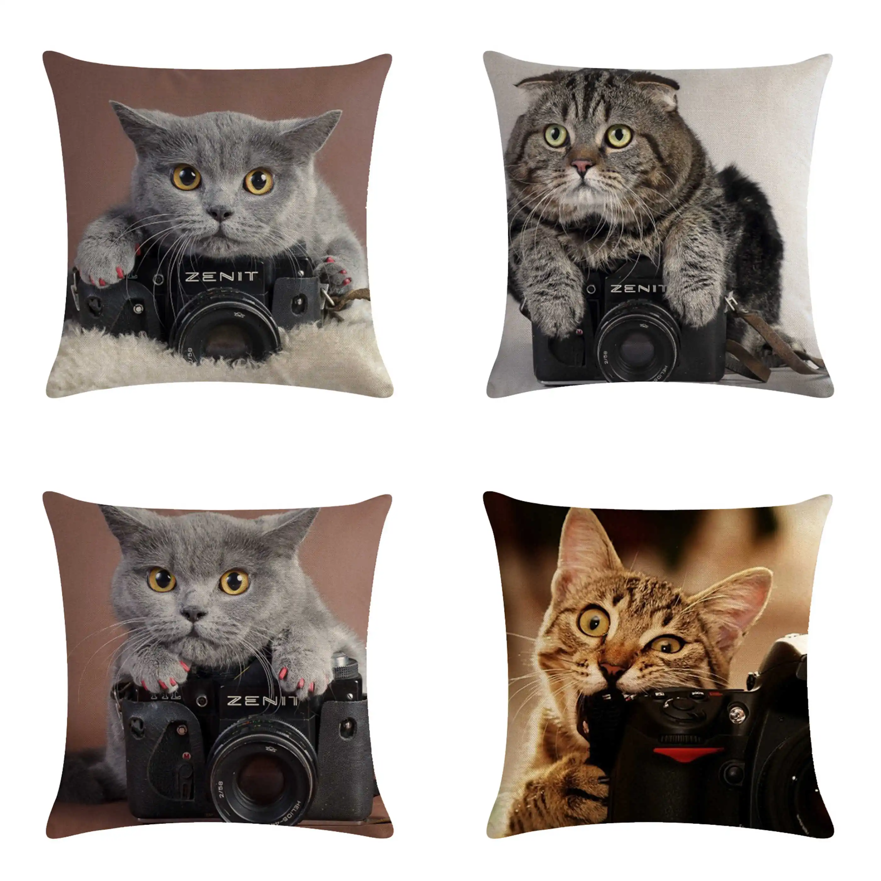 

Фото, кошка, обнимающая наволочка, милый чехол для подушки, наволочка для дивана, кровати, украшение для дома, обнимающая наволочка 45x45 см