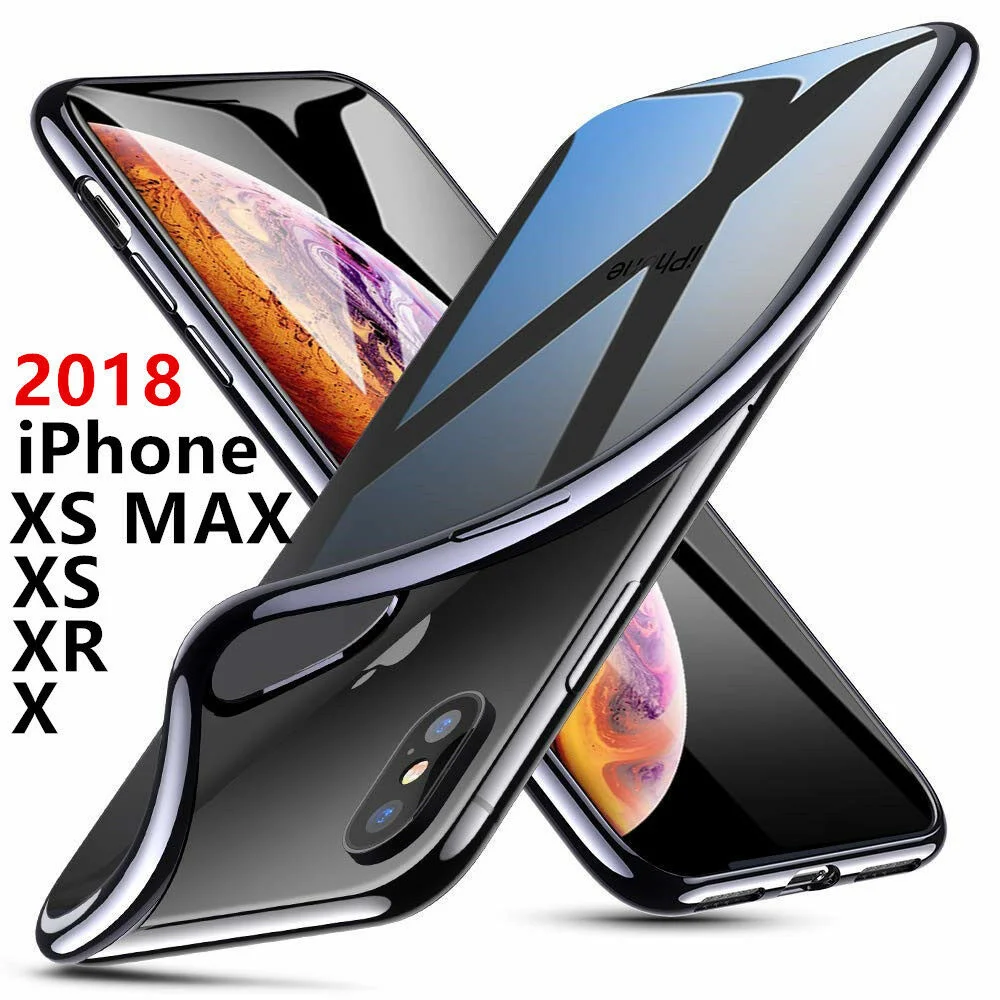 

Coque Housse Protection For iPhone X/XS/Max/XR/11/Pro/Max/8/6S/7/Plus Cadre Brillant