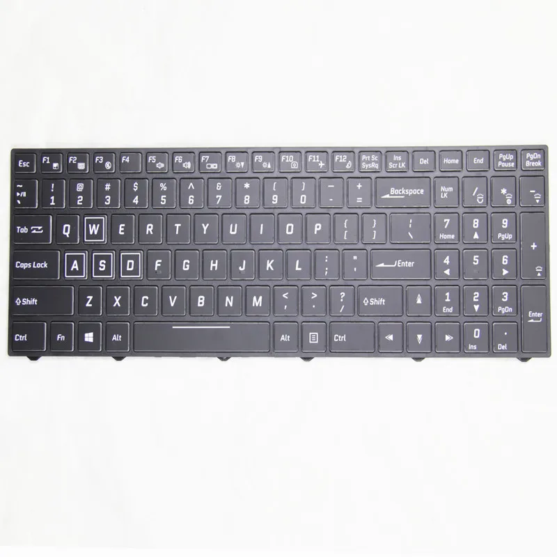 Английская клавиатура с подсветкой для CLEVO N850 P950 P955 N950 N957 N855 CVM15F23USJ4309 6 80 N85H0 011 1