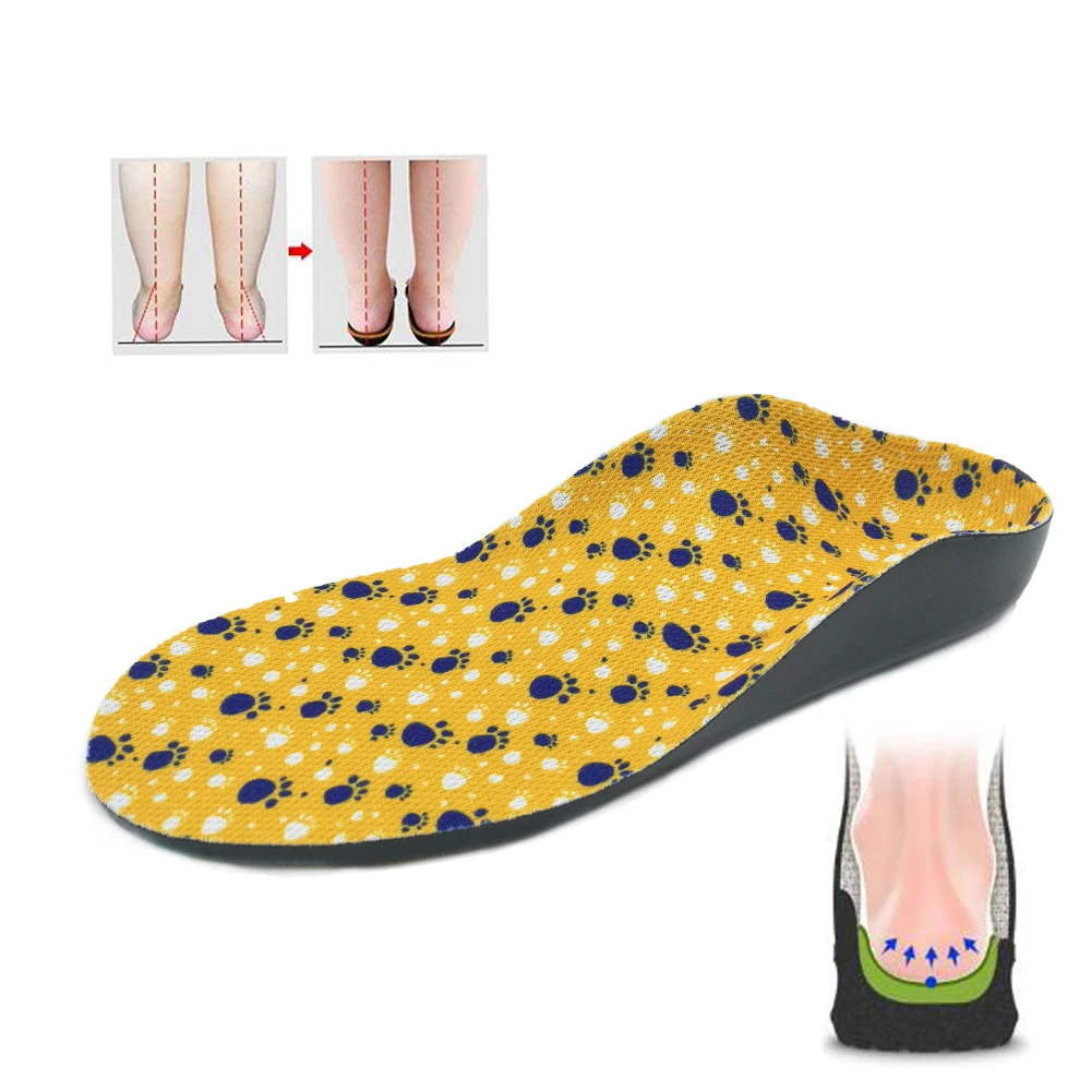 Ortoluckland Orthotic Insoles For Children's Flatfeet Shoes Toddler Orthopedic Arch Support Soles Boy Girls Varus Valgus Foot