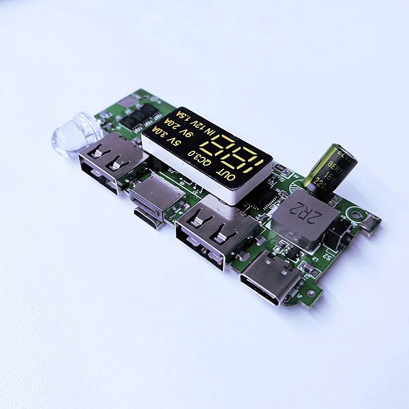 QC3.0 PD 18 Вт Быстрая зарядка материнская плата мульти-протокол IP5328 английское ядро интеллектуальная Быстрая зарядка сокровище 12 В подъемная пластина