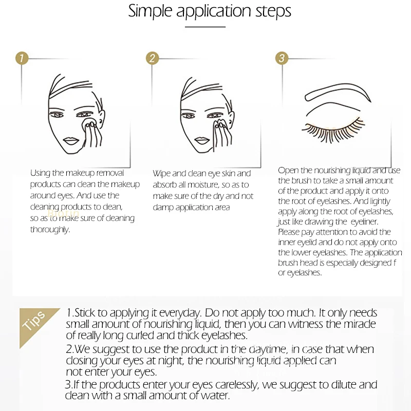 

7 Day Eyelash Growth Serum Liquid Eyelash Enhancer Ginseng Treatment Lash Lift Eyes Lashes Mascara Long Thicker Nourishing Eye