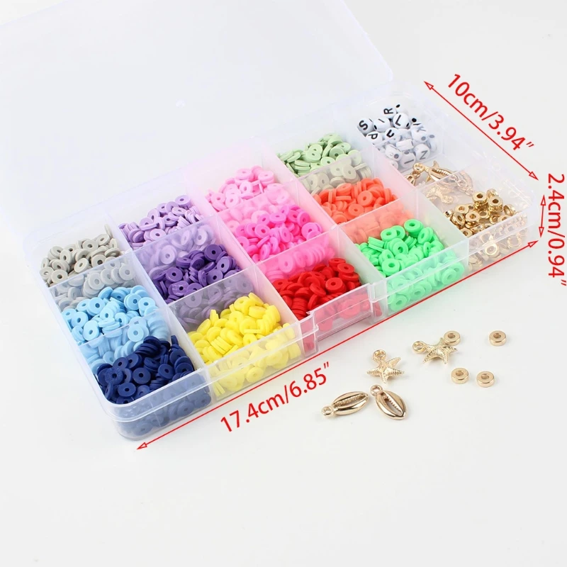 

68UA Round Beads for Jewelry Making Bracelets Necklace Earring DIY Kit Children Playing Accessories Other Shapes Mixed