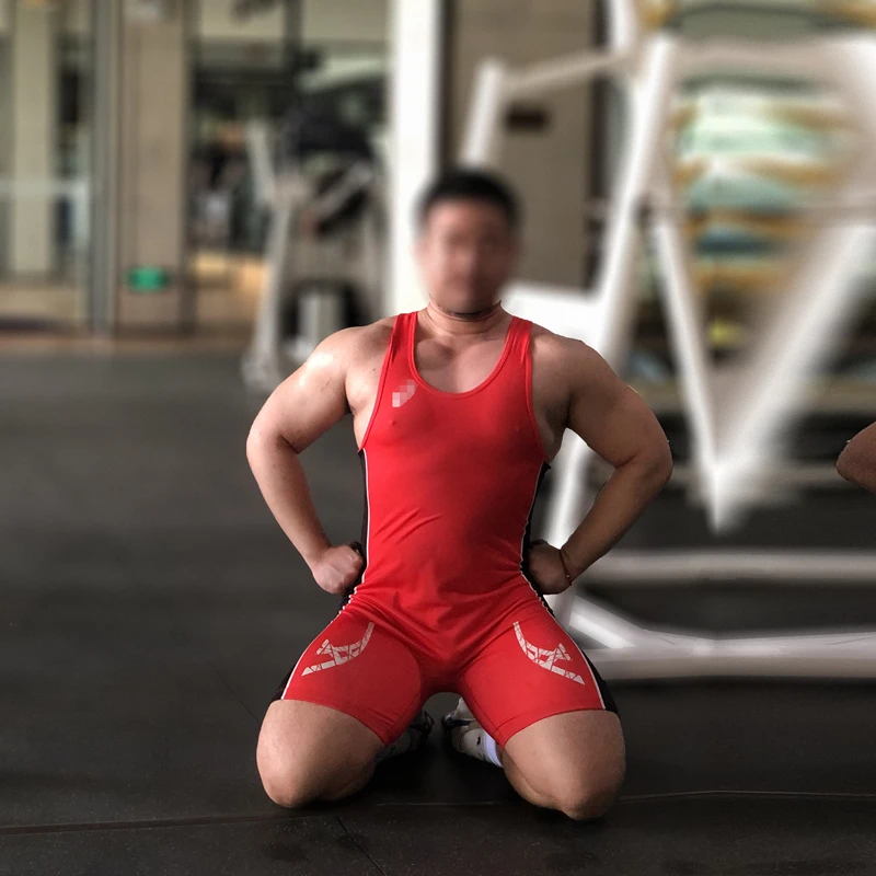 Мужская цельная майка для борьбы Badiace сексуальная одежда занятий тяжелой
