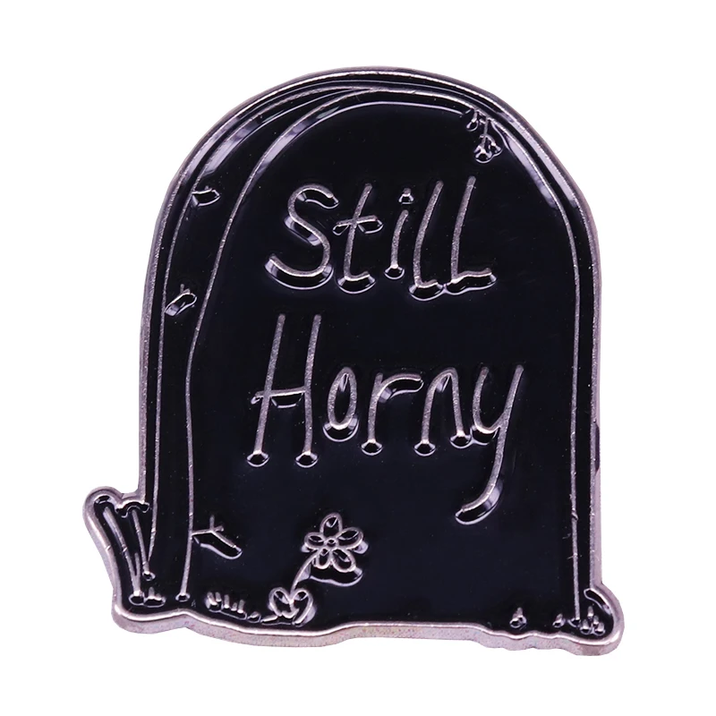Tombstone pin Goth Halloween horror gift | Украшения и аксессуары