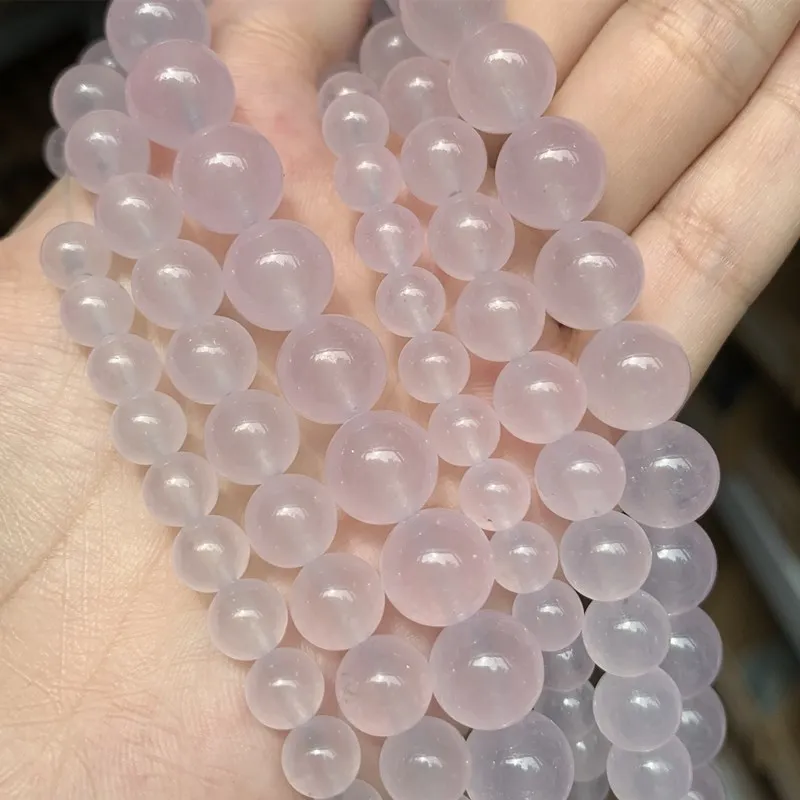 Натуральный светильник Фиолетовый бисер халцедон круглые бусины из камня для