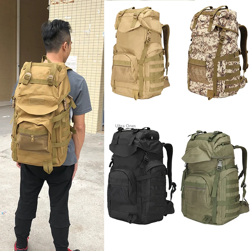 

Outdoor Military Tactical Backpack Molle Hiking Army Mountaineering Trekking Travel Bag Camping Softback Climbing Sport Rucksack