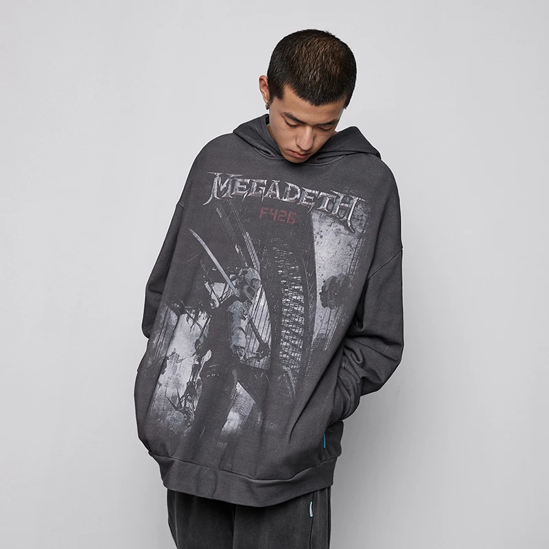 Уличная одежда в стиле хип-хоп с принтом робота F426 толстовки и свитшоты унисекс