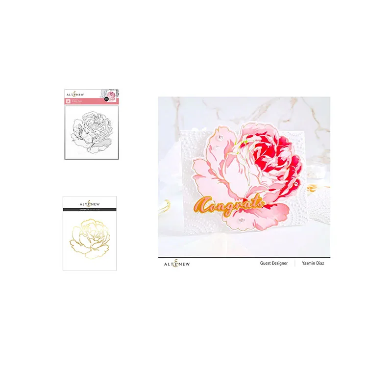 

Gilded Rose Layering Stencils Solid Hot Foil Scrapbook Diary Decoration Stencil Embossing Template Diy Greeting Card Hot Sale
