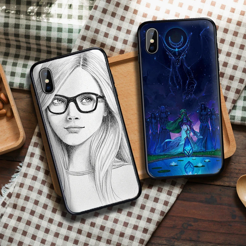 Красивый аниме Рисунок Мягкий ТПУ чехол для Apple IPhone X XR XS MAX 5 5S 5C SE 6 S 7 8 Plus ipod touch