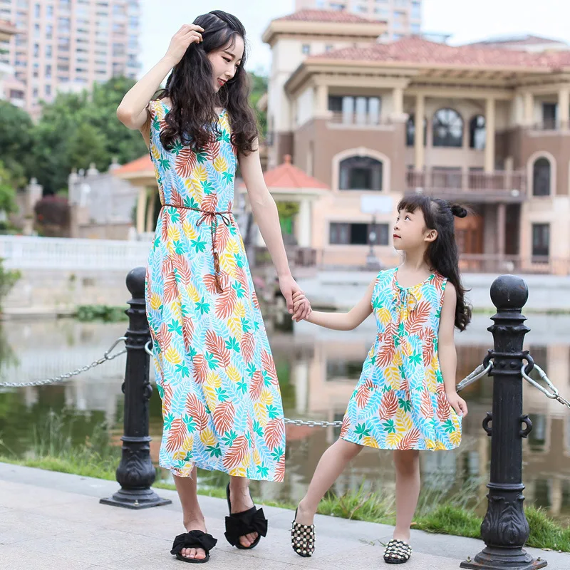 Для мамы и дочки длинные платья для свадебной вечеринки I Love Mama платье Семейные