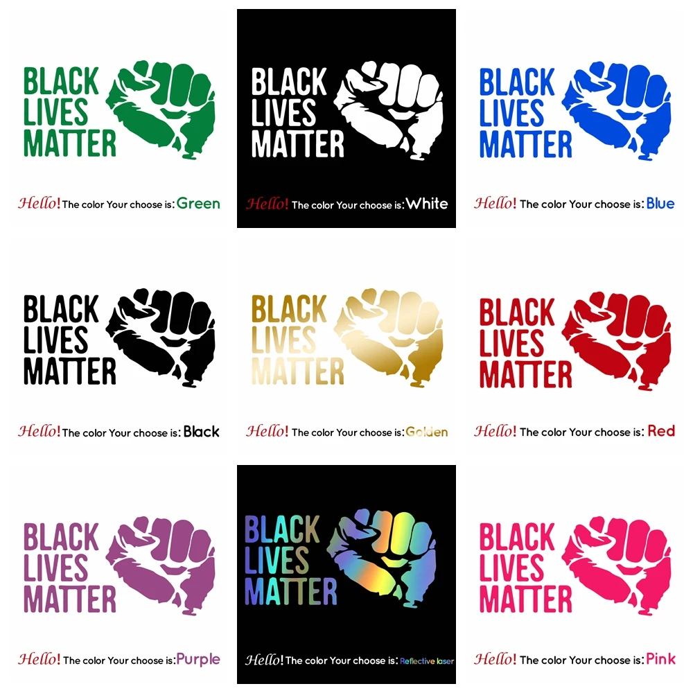 

BLACK LIVES MATTER Stickers On The Car Motorcycle Decorative Stickers Car Window Rearview Mirror Decals