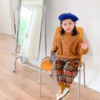 girl sweater kids baby%c2%a0outwear tops%c2%a02021 solid thicken warm winter autumn knitting school sport pullover children clothing
