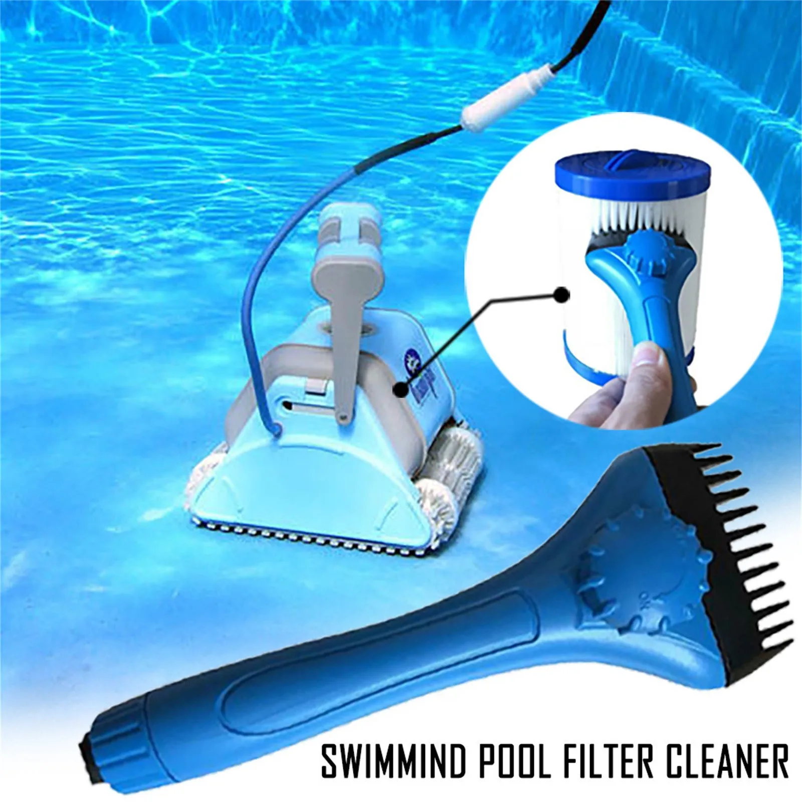 

Cleaning Brush Hand-Held Filter Element Flushing Pool Cleaning Equipment Paper Element Element Cleaner Cleaning Brush Tool