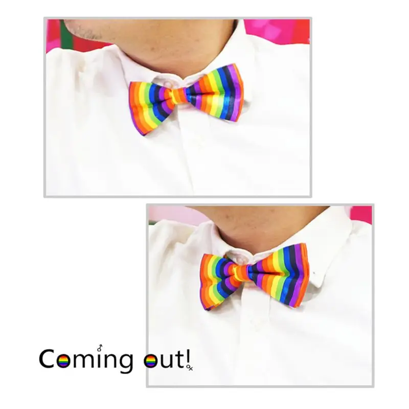 Для мужчин женщин 3 предмета в радужную полоску комплект костюма форме буквы У на