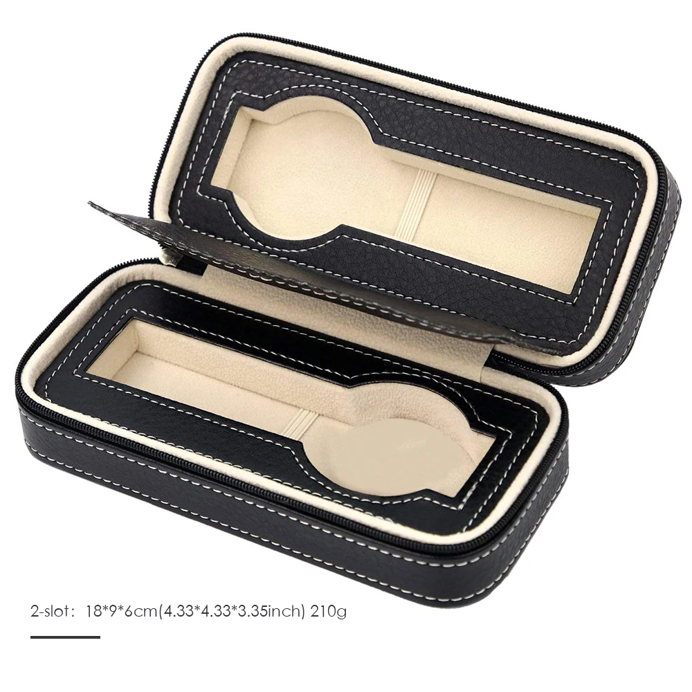 Распродажа портативная коробка для часов из ПУ кожи с 2/4/8 слотами чехол мужчин и