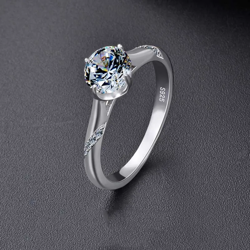 Bague Ringen кольца для женщин Стерлинговое Серебро 925 Мода классический темперамент Свадьба Помолвка подарки на день Святого Валентина высокое качество