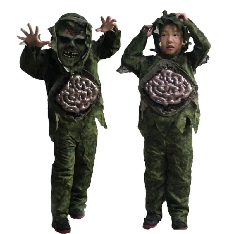 Kids Carnival Party Ghost Costume Children Boy Girl Mummy Zombie Cosplay Costumes Fancy Dress Halloween Christmas| |