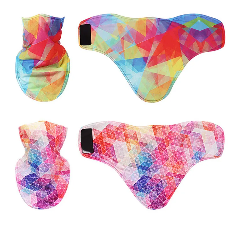 Зимние флисовые лыжные нагрудники для детей мультяшный сноуборд маска лица