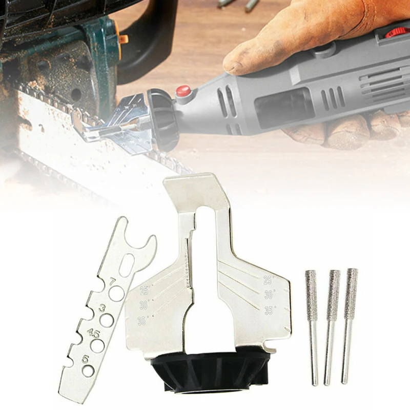 

For Saw Chains Chainsaw sharpener attachment Set Saw Sharpening Grinder